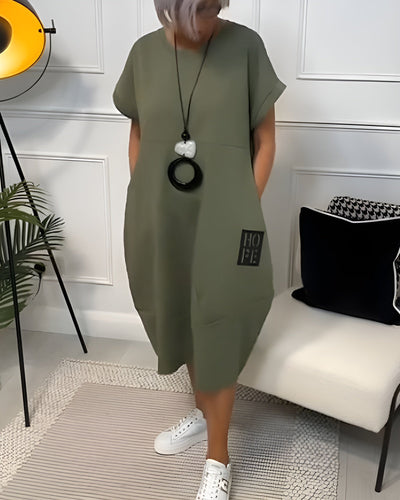 Mildred™ - Stylish dress with short sleeves