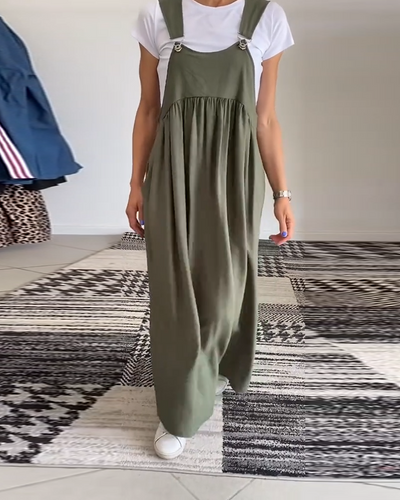 CAMILLE | Lässig-schickes, ärmelloses, fließendes Kleid
