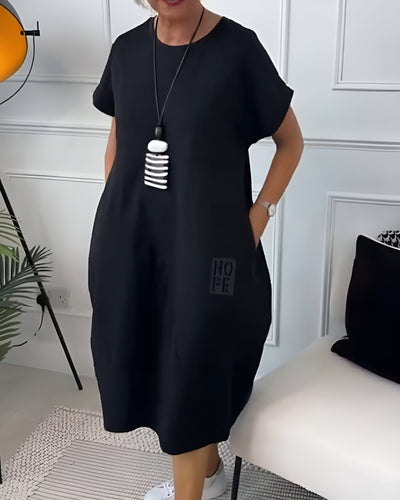 Mildred™ - Stylish dress with short sleeves