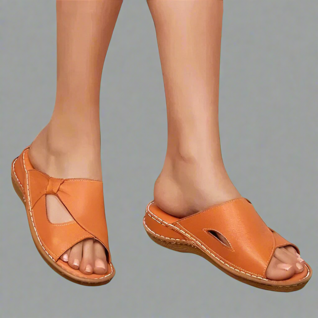 Yvonne | Sandales orthopédiques en cuir vegan haut de gamme