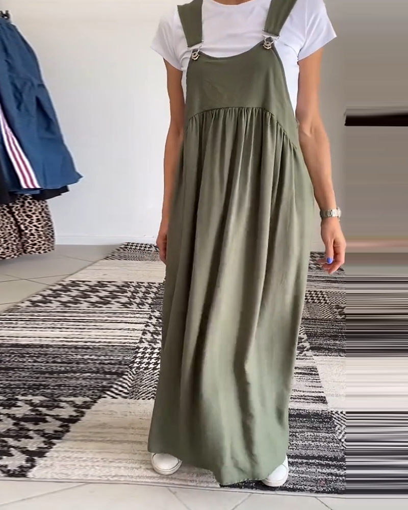 CAMILLE | Lässig-schickes, ärmelloses, fließendes Kleid