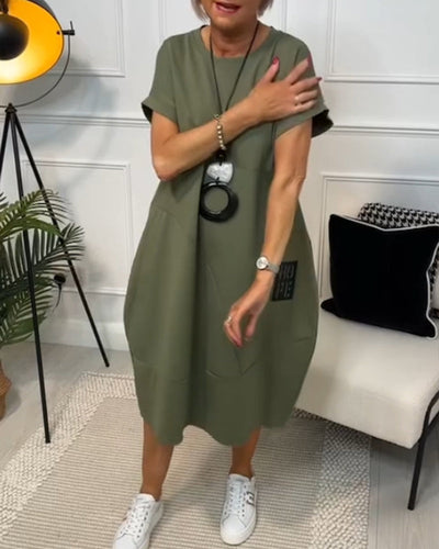 Mildred™ - Stylish dress with short sleeves
