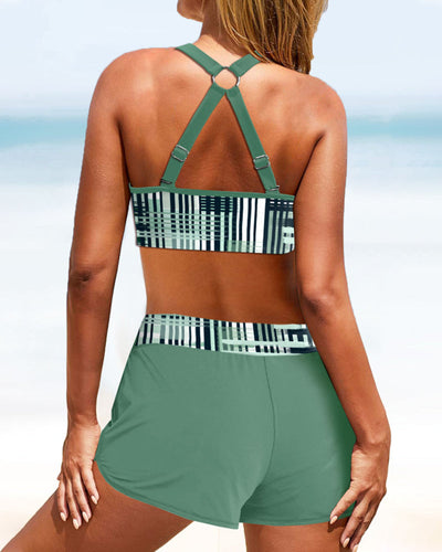 Janelle - Ribbed high-waisted bikini