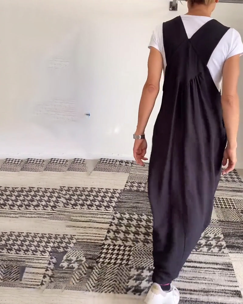 CAMILLE | Lässig-schickes, ärmelloses, fließendes Kleid