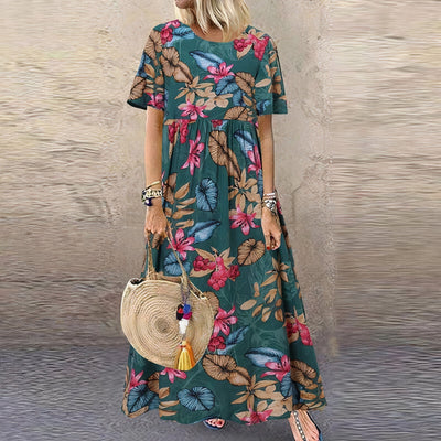 FLORA | Elegant and Lively Long Floral Dress