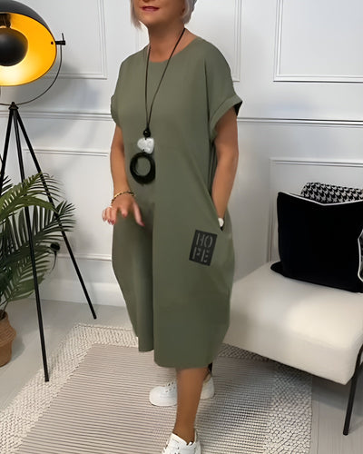 Mildred™ - Stylish dress with short sleeves
