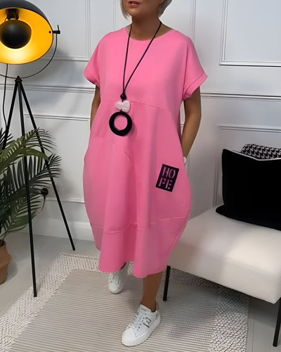 Mildred™ - Stylish dress with short sleeves