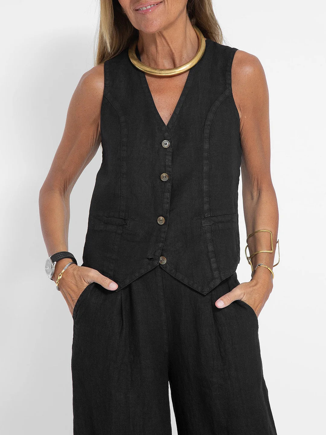 Ella | Vest Wider Pants Set (Almost Sold Out)