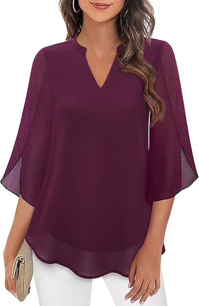 Annelyn | Luxuriöse Lagenbluse