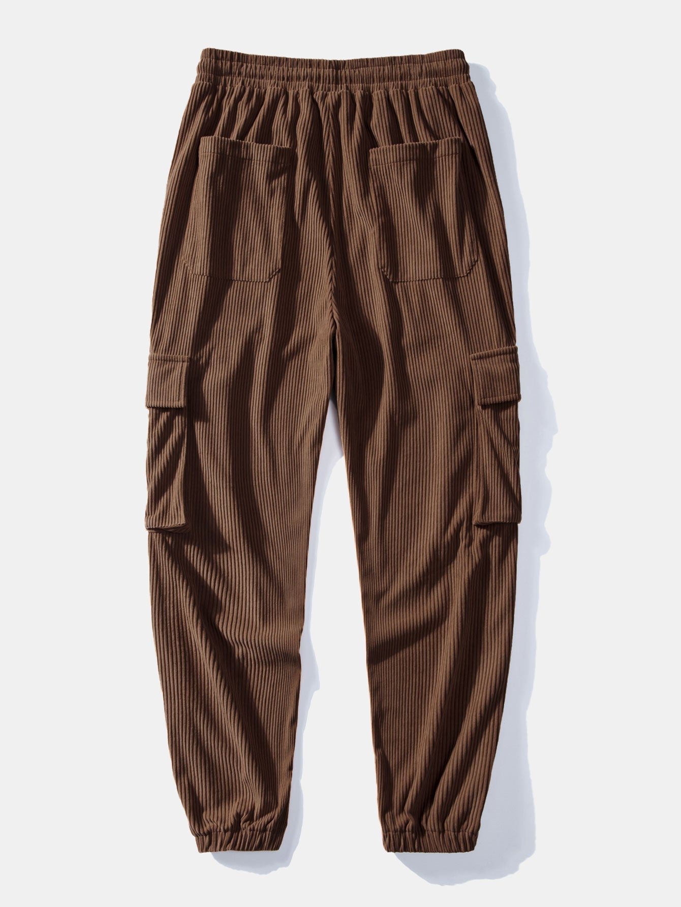 Aztec Print Teddy Hoodie & Drawstring Corduroy Cargo Jogger Pants