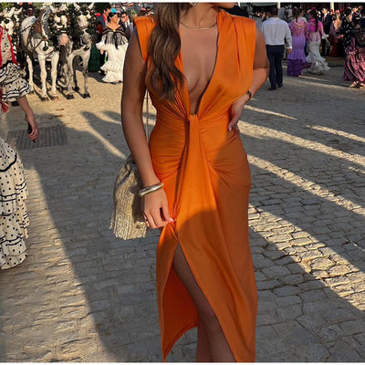 Isabella | Robe de soirée à décolleté en V profond