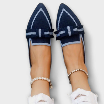 Amelie | Platte Dameschoenen met Knoopdetail