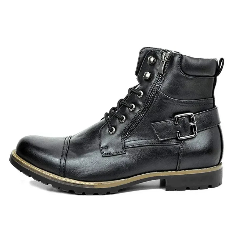 Damon | Leather Lace-Up Boots