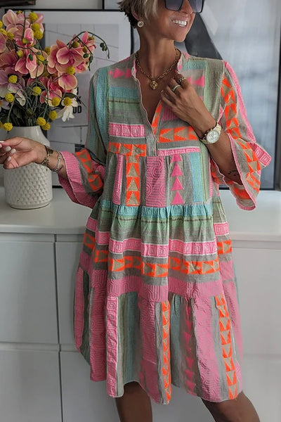 Kiki | Robe midi élégante pour le printemps (presque épuisée)