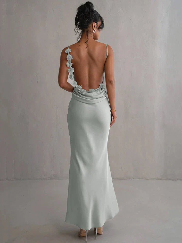 Cassiane™ | Satijnen Bloem Jurk
