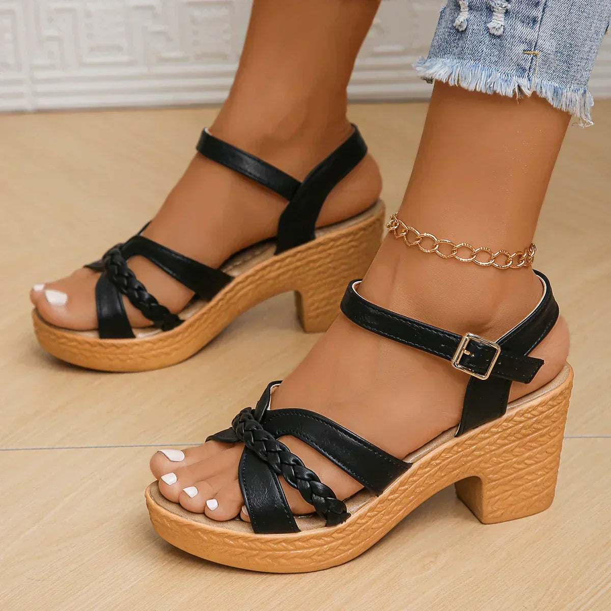 Liveli™| Orthopedic Mid Heel Sandals