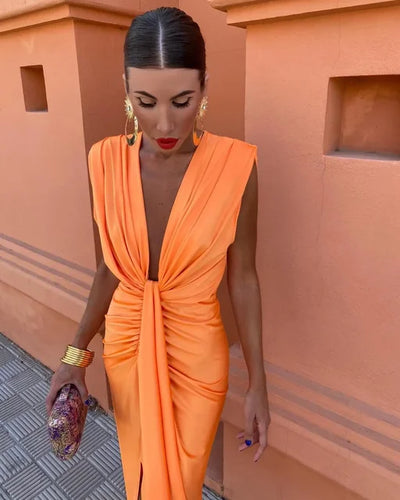 Isabella | Robe de soirée à décolleté en V profond