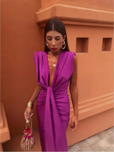 Isabella | Robe de soirée à décolleté en V profond