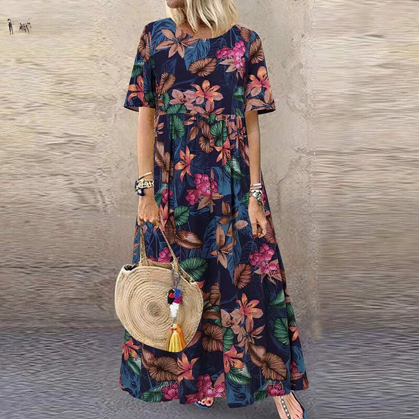 FLORA | Elegant and Lively Long Floral Dress