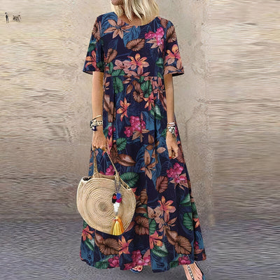 FLORA | Elegant and Lively Long Floral Dress