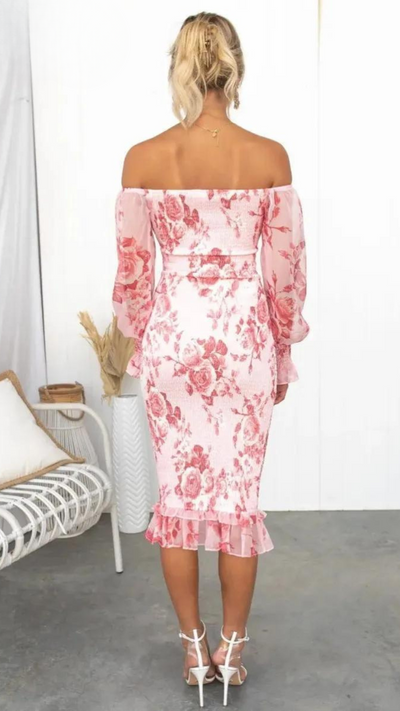 Kendall | Robe mi-longue de luxe (presque épuisée)