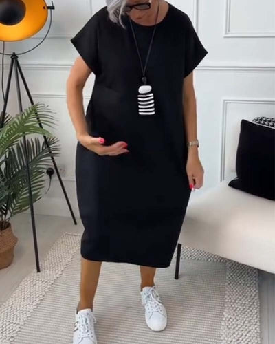 Mildred™ - Stylish dress with short sleeves