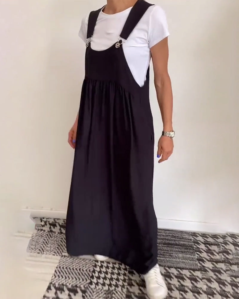 CAMILLE | Lässig-schickes, ärmelloses, fließendes Kleid