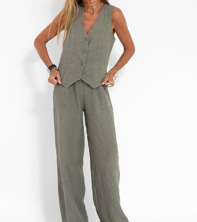 Ella | Vest Wider Pants Set (Almost Sold Out)