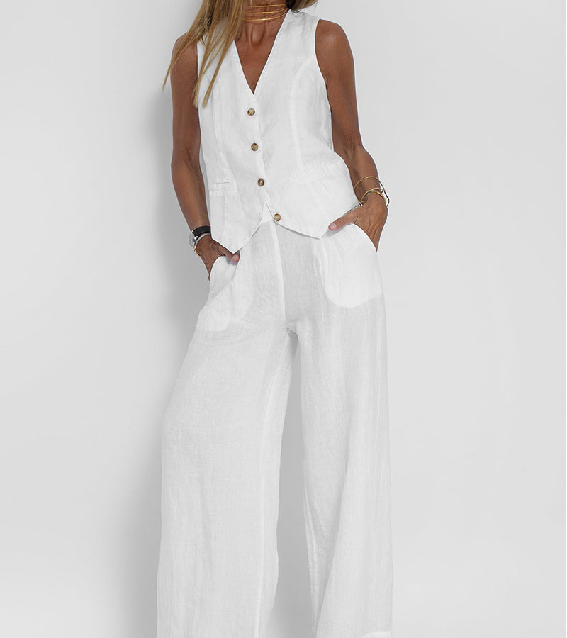 Ella | Vest Wider Pants Set (Almost Sold Out)