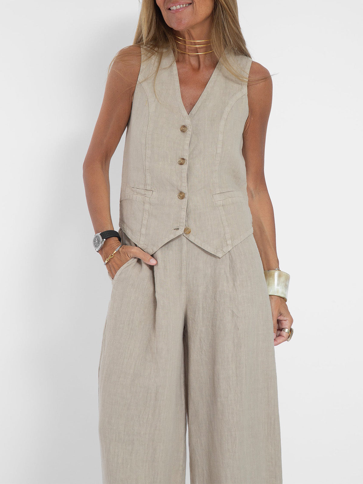 Ella | Vest Wider Pants Set (Almost Sold Out)
