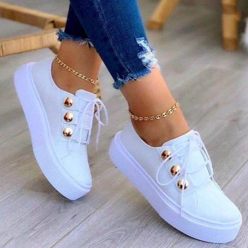 Liveli round toe platform casual casual shoes
