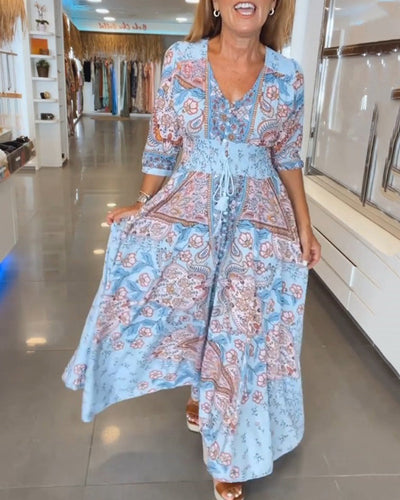 Noreen | Bohemian Flow Maxi Dress