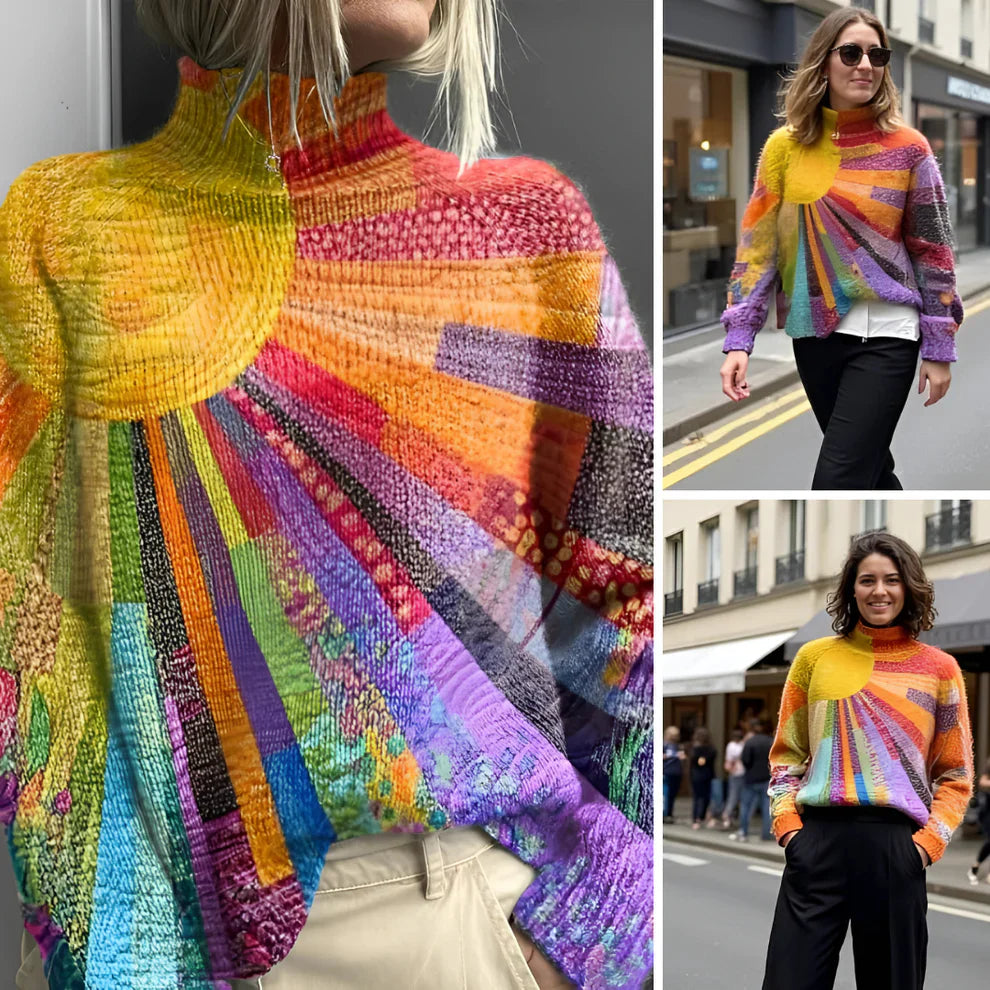 Ada™ | Pull à col roulé vibrant et confortable