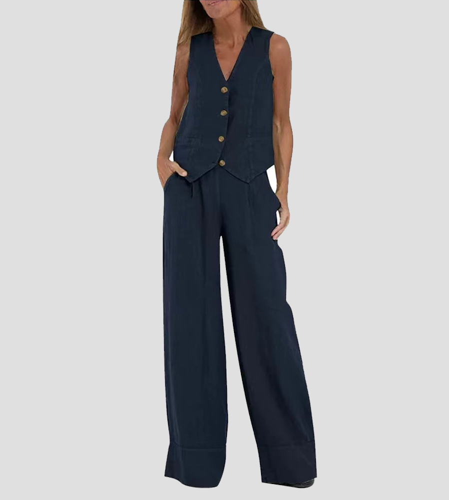 Ella | Vest Wider Pants Set (Almost Sold Out)