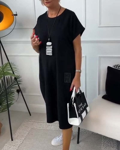 Mildred™ - Stylish dress with short sleeves