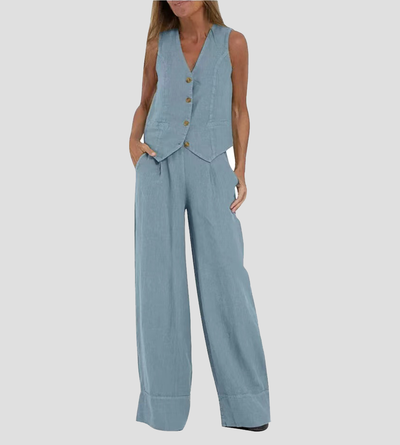 Ella | Vest Wider Pants Set (Almost Sold Out)