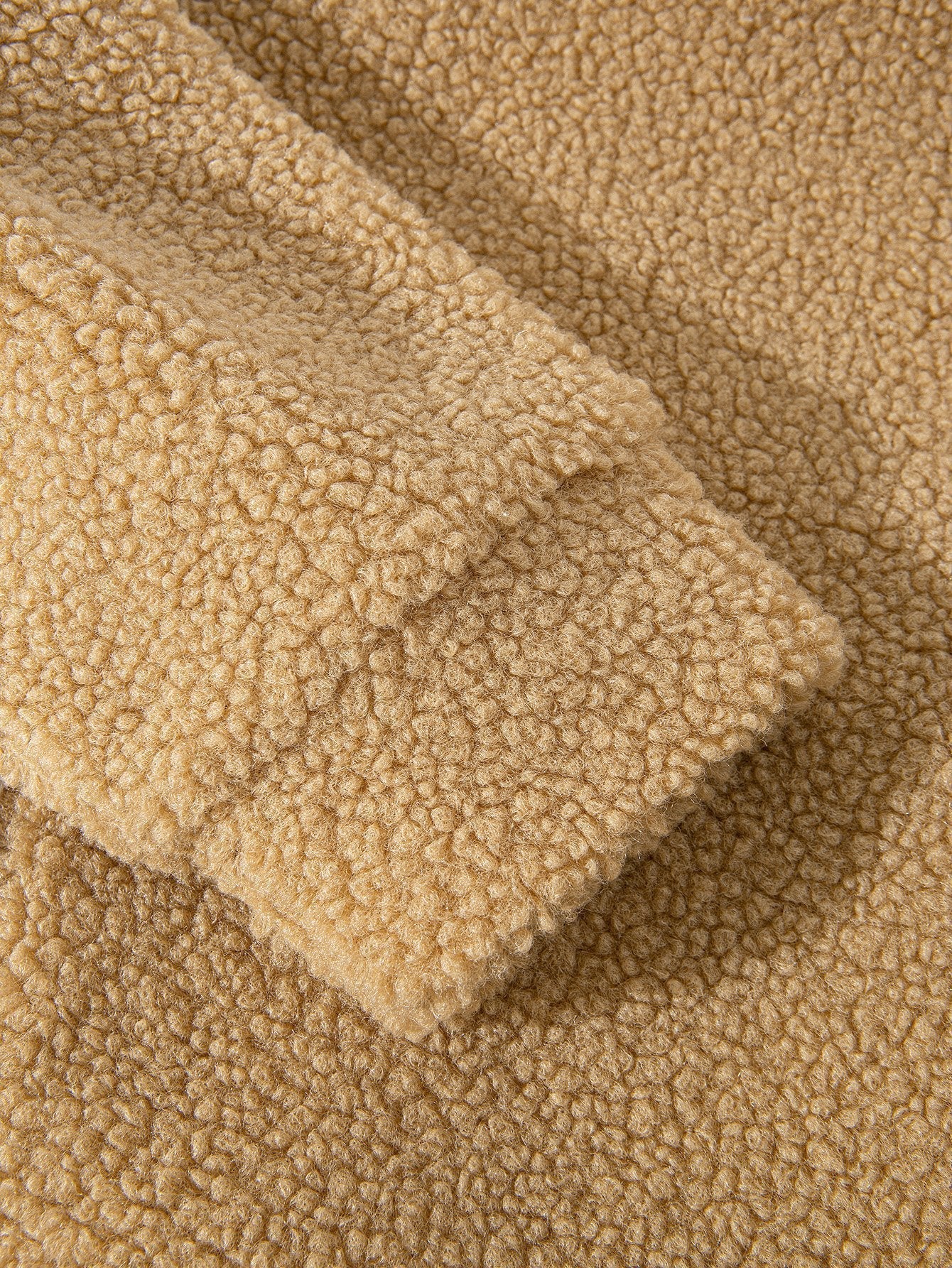 Kleurblok Teddy Fleece Jas