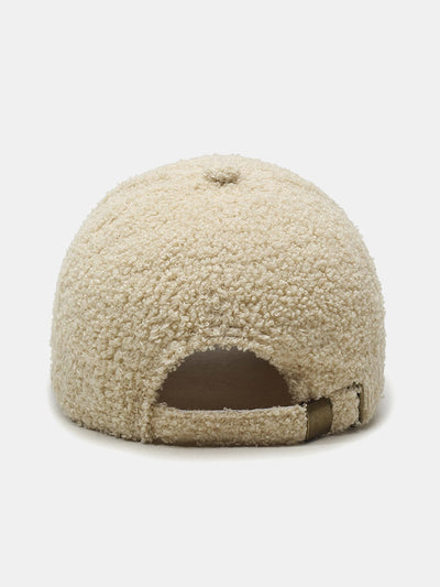 Eleven Embroidery Warm Teddy Plush Baseball Cap