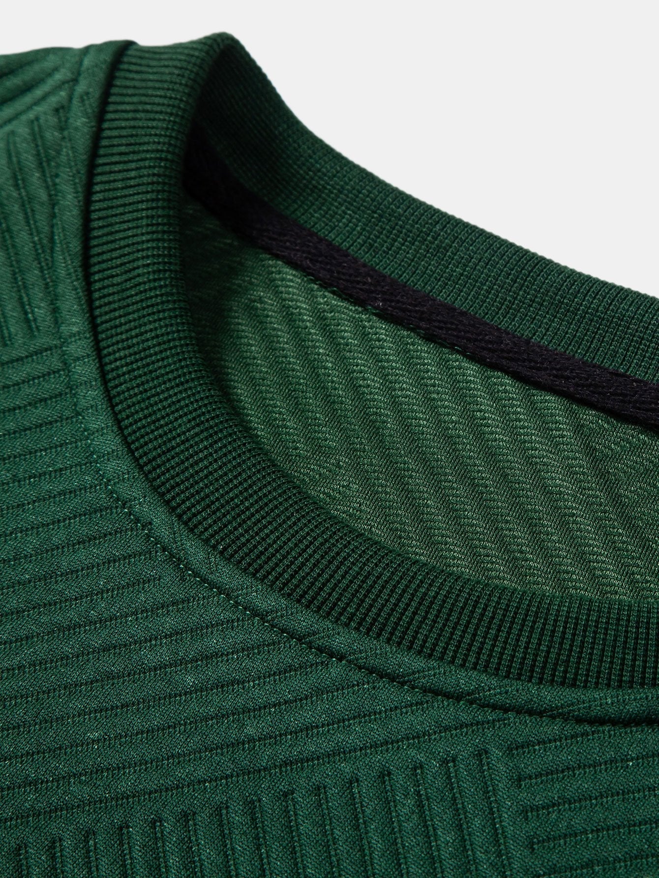 Relax Fit Geometric Striped Sweatshirt