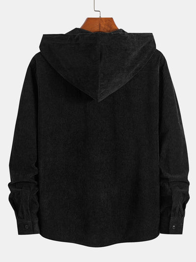 Corduroy Hooded Overshirt