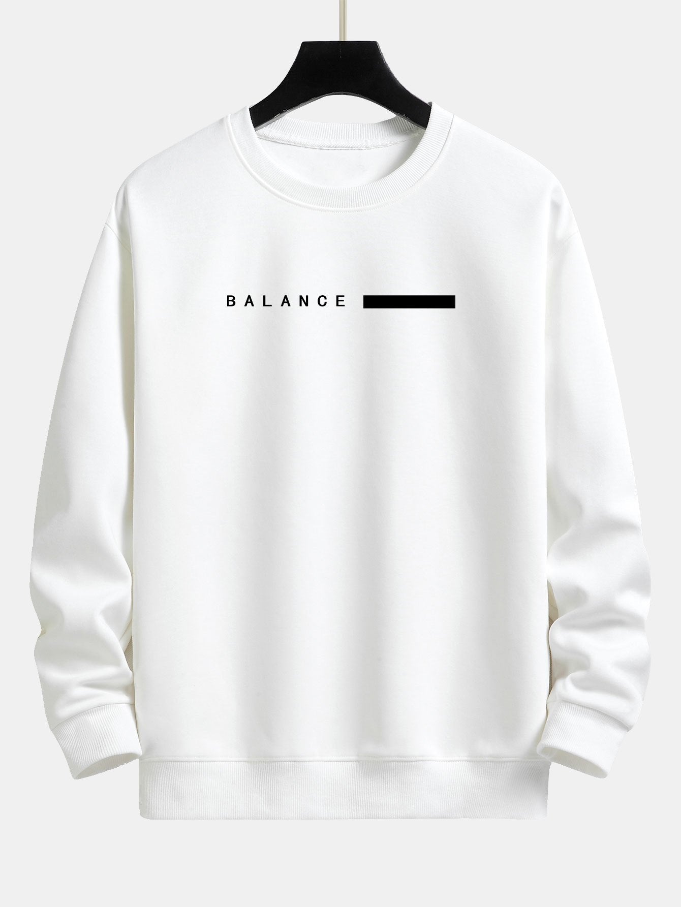 Balance Stripe Print Relax Fit Sweatshirt