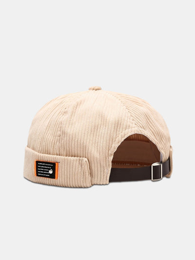 Japanese Harajuku Style Corduroy Brimless Hat