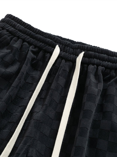 Checkerboard Straight Leg Pants