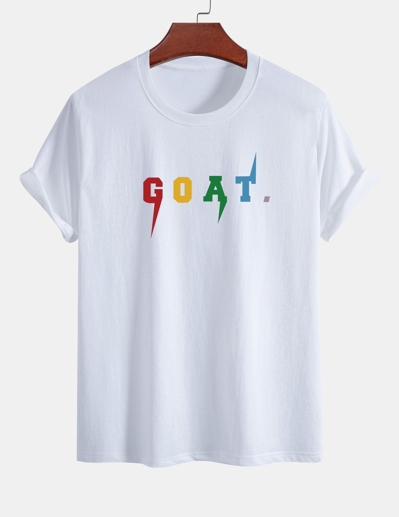 Regular Fit Goat Print Cotton T-Shirt