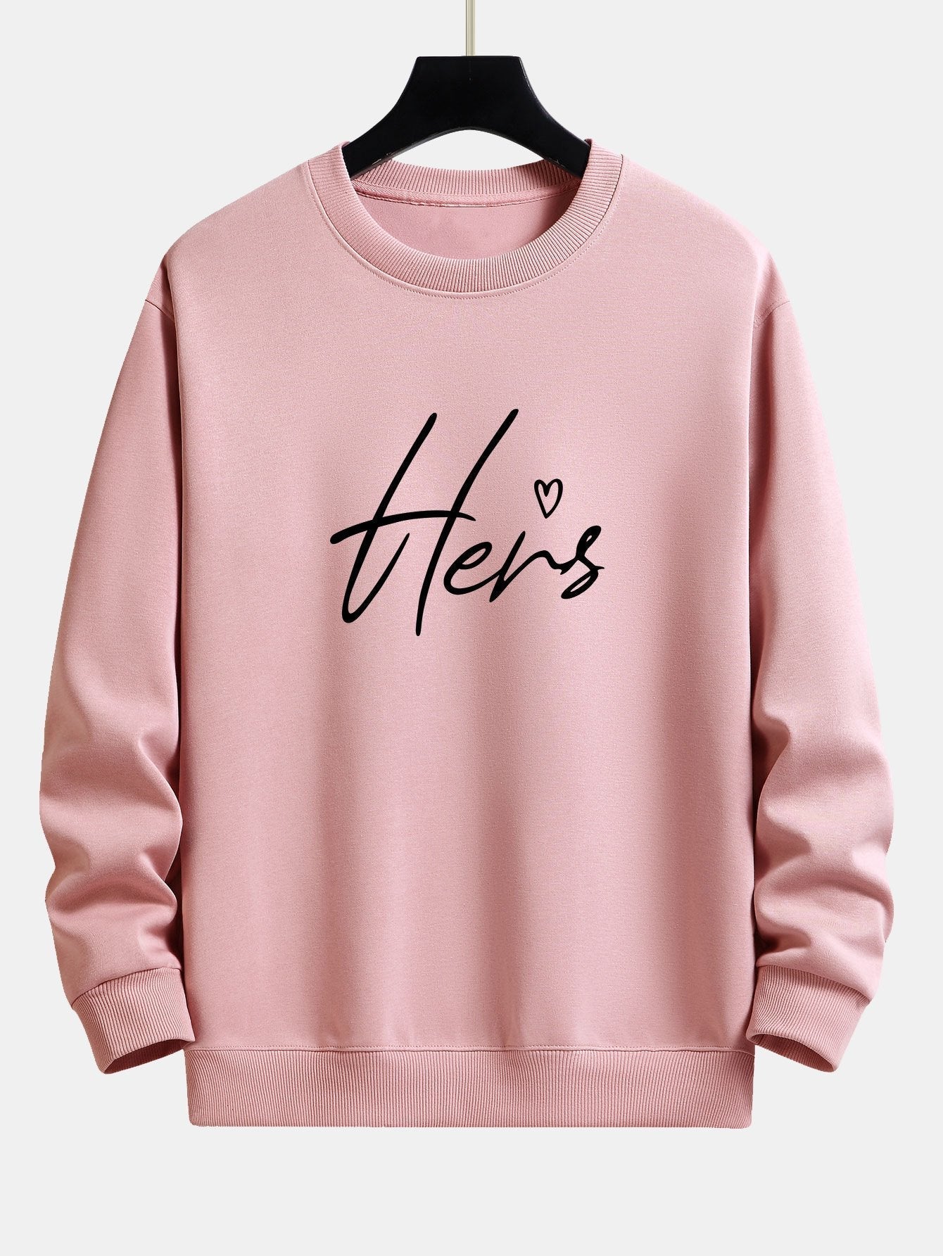 Hers Couple Print Relax Fit Sweatshirt