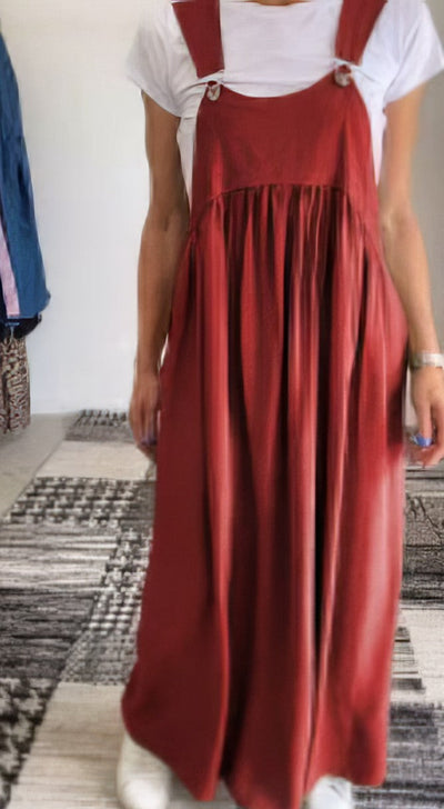 CAMILLE | Lässig-schickes, ärmelloses, fließendes Kleid