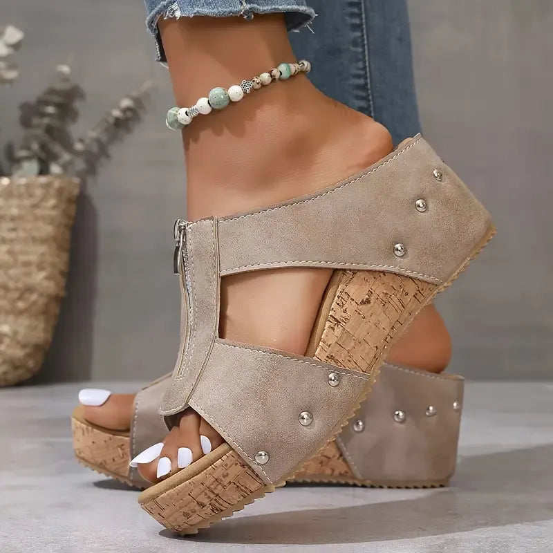 Anelina | Sandales compensées orthopédiques