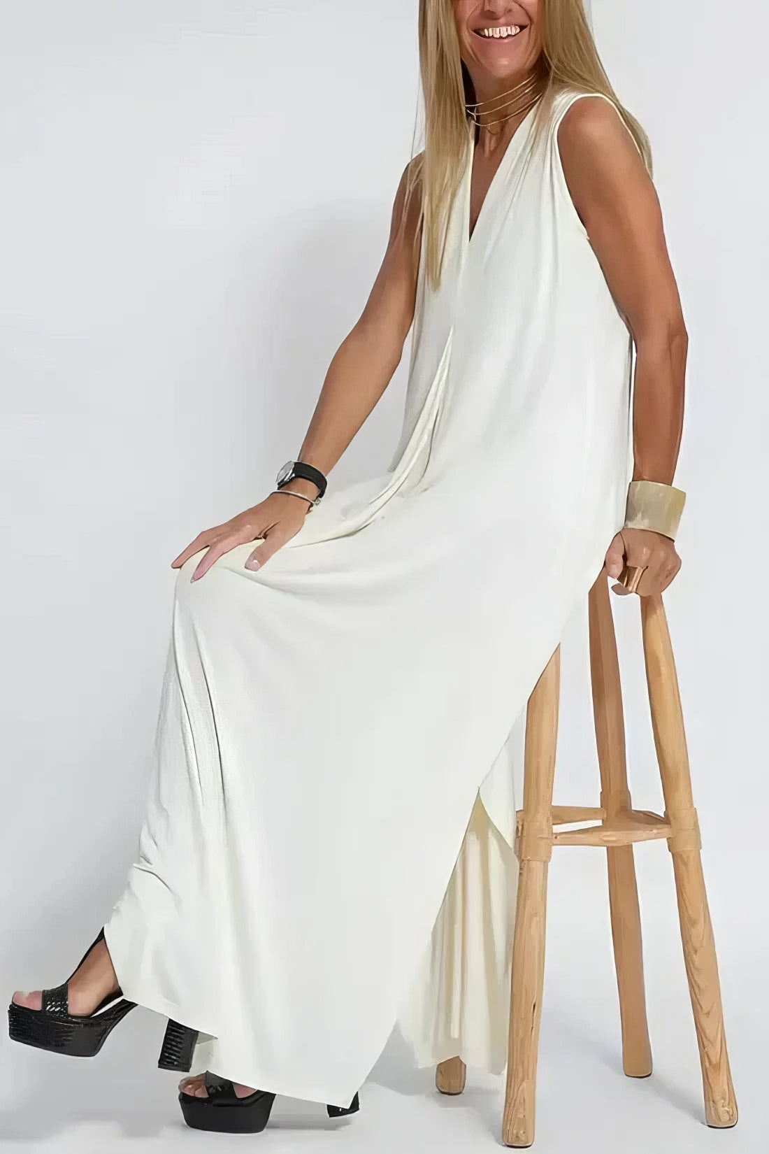 ELISE | Elegant Long Dress with Matching Cardigan Included