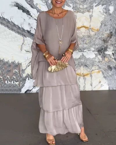 Caroline | Elegante Comfortabele Maxi Jurk voor Alle Gelegenheden