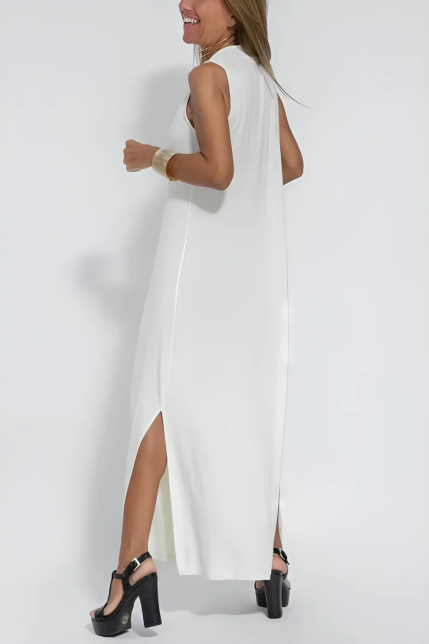 ELISE | Elegant Long Dress with Matching Cardigan Included